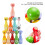 Holz-Tier-Bowling-Flaschen-Set - 12  2,9 cm 8