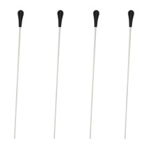 4X Neu Schwarz ABS Handgriff Musical Musiktaktstock Geschenk Weiss 15 Zoll