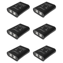 6X IT-Well USB Printer Sharing Device, 2 in 1 Out 2-Port Manual Kvm Switching Splitter Hub Converter Black