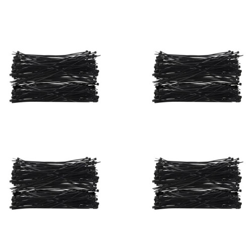 400 Pcs 150 x 1.8mm Electrical Cable Tie Wrap Nylon Fastening Black