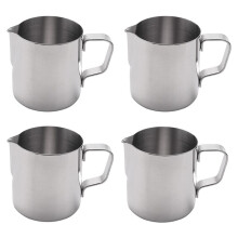 4X Milk Jug Milk Pitcher Stainless Steel Milk Bowls for Milk Frother  Coffee Latte Milk Pitcher Latte Art (200Ml)