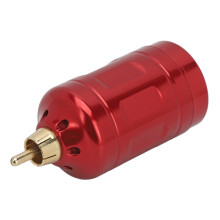 Wireless Tattoo Power Supply RCA 2000mAh 7.2x3.2cm Red