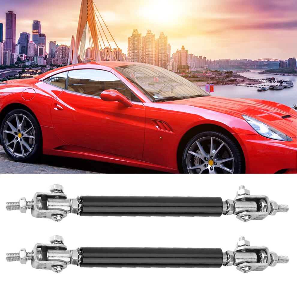 2Pcs Car Bumper Lip Splitter Support 75Mm Adjustable Metal Rods Light 7611389432448