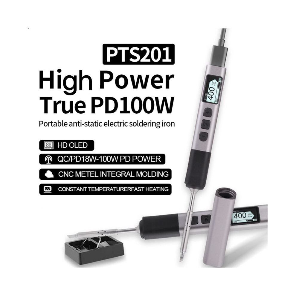 Pts201 Pd 100W Soldering Iron Portable Solder Station Pid Temperature Control For Electronic Diy Repair Bc2 4714202351223