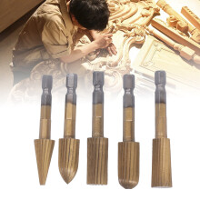 5 Stück Wolframstahl-Schleifkörper-Set, 1/4 Zoll Schaft, zum Holzschnitzen und Schleifen