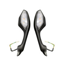 Vikbara LED-Blinkers Backspeglar för YZF R6 YZF-R6 2017-2021 YZF R1 YZFR1 2015-2021 Motorcykelspeglar