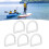 5er Set D-Ring Zurrhaken, Kunststoff, für Boote 17