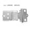 2Pcs Rear Door Hinge for   Ducato  Boxer  Jumper 2006- Door Hinge Conversion Kits,A 8