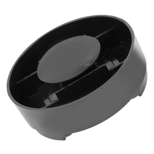 Black Round Furniture Leg Risers 8 1