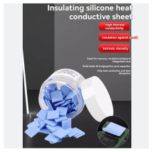 100 Stuks 12x12mm Blauw Grijs Thermisch Siliconen Pad voor Mobiele Telefoon Reparatie Notebook Moederbord CPU Reparatie Voorgesneden Mat