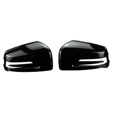 1 Pair Door Mirror Covers Side Mirror Caps for - C E S GL Class W204 W212 W221 CLA GLA 2009-2013 Gloss Black