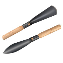 Garden Shovel and Hand Trowel 2Pack with Ergonomic Wooden Handle for Planting and Weeding