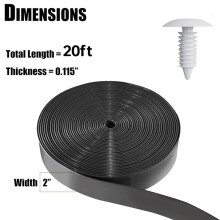 Vinyl Straps for Patio Chair Repair Kit 2in Wide 20 Ft Long Replacement Straps 20 Rivets for Chaise Lounge Repair Black