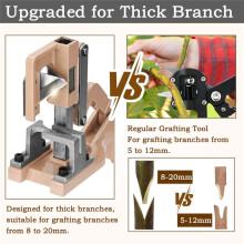 Grafting Tool Grafting Scissor Set for Thick Branch, Full Metal Cutting with 2 Pcs Grafting Tapes,for Plant Grafting