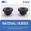 100PCS Cable Railing Rubber Grommets for 1/8Inch 5/32Inch 3/16Inch Cable for Metal Cable Railing Posts,Cable Railing Kit 4