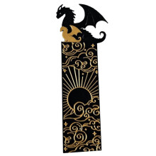 Drakenbladwijzers voor Mannen, Boekaccessoires voor Leesliefhebbers, Boekenleggers voor Het Lezen van Zwarte en Gouden Draken,A