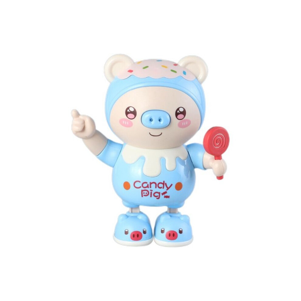 Saudism Upgraded Electronic Pets Pig Dancing Toy Doll, Electric Lighting Music Twisting Swing Left And Right Walking
