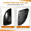 Rearview Side Mirror Cover Caps Shell Replacement for    MK5 5 6R 6C 2009-2017 Black 7