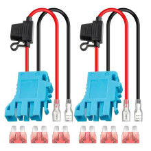 2Pack 12 AWG Wire Harness Connector Replacement for Peg-Perego 12Volt SLA Battery Ride  Vehicle Riding Toys with Fuse