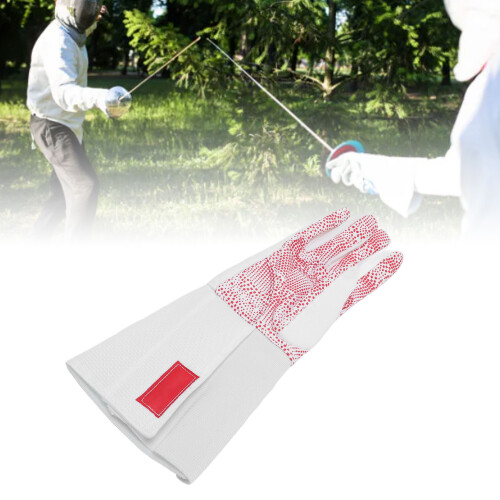 Leather Fencing Glove Plastic Dot Protective