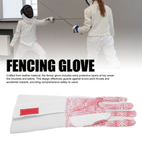 Rechte-Hand-Version Leder-Fecht-Handschuh XL Erwachsene 2