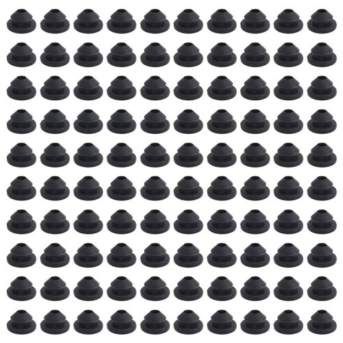 100PCS Cable Railing Rubber Grommets for 1/8Inch 5/32Inch 3/16Inch Cable for Metal Cable Railing Posts,Cable Railing Kit