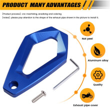 Motorcycle Exhaust Pipe Tail Cover Anti Scald Protective Cover Decorative for 368G 368E/D/M 368K Accessories,B