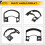 Instrument Decorative Frame Dashboard Border 68240-ZZ50A for  TITAN 2008-2015 Black 5