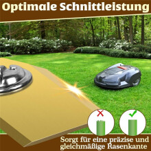Pack of 40 Robotic Lawnmower Blades Stainless Steel with Titanium Coating, Replacement Blades for , Yard Force