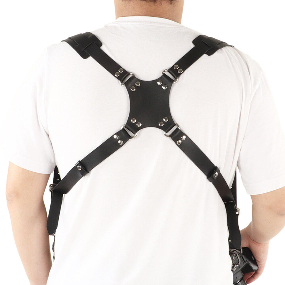 Leather Double Shoulder Camera Strap 7340572862556