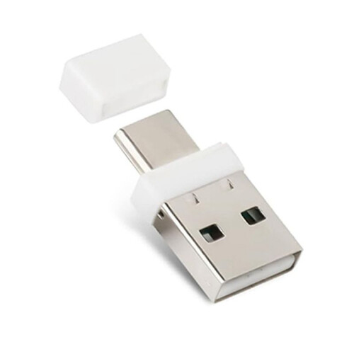 USB Type C 2 in 1 Mouse Jiggler Undetectable Mouse Shaker Automatic Mouse Mover for Computer Laptop Awakening White 1