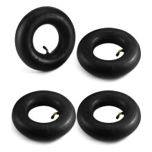 4 Pack 4.10/3.50-4 Wheelbarrow Inner Tube,Replacement Inner Tubes, Bent Valve, for Lawn Movers, Hand Trucks