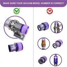 HEPA Replacement Filters for V15/V11 Detect/Absolute/Submarine,Replaces Part No.970013-02,with /Off Button Clamp
