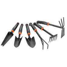 Mini Garden Tools Set 6pcs Durable Iron Shovel and DualUse Rake for Indoor Outdoor Planting