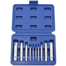 10pc Broken Tap Extractor M4-M22 Hand Thread Extractor Broken Thread Tapping Counter Thread Tap Tool Set