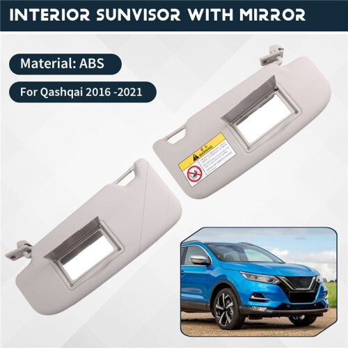 Car Visor Interior Sunvisor with Mirror Front Visor Assembly for  Qashqai 2016 -2021 1