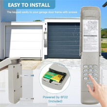 1x 877MAX Garage Door Opener Keypad with 2X Remote for 41A6127-1, HBW2028, 139.53680 Series