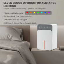 Air Dehumidifier Portable Mute Moisture Absorbers Machine Air Dryer for Home Bedroom Office Kitchen Deodorizer Dryer US