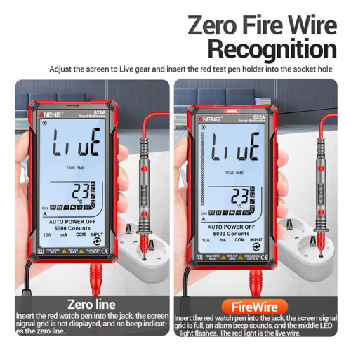 ANENG 622A Digital  Multimeter with Auto Range True RMS /AC Voltage 9999 Analog Tester Meter Multitester 1