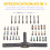 Magnetic Ratchet Screwdriver Set, Precision Bits, Non-Slip Handle, Repair Tool Kit for Electronics Car 5