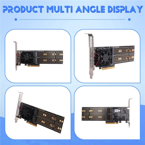 Scheda di Espansione PCIe M.2 Split-Free PLX8747 Modulo Integrato Supporta Quattro Slot SSD M.2 A Mezza Altezza/Altezza Intera
