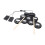 Foldable Electronic Hand Roll Drum Set 43x29cm with Silicone & Wood 9