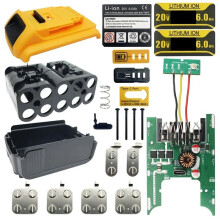 DCB200 Li-Ion Battery Plastic Case 10 Hole Box Protection Circuit Board PCB for 20V Lithium Battery DCB112 DCB118