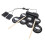 Foldable Electronic Hand Roll Drum Set 43x29cm with Silicone & Wood 15