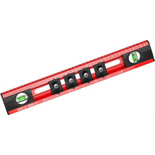 Electrician Levels Used to Locate the Photo Frame, Measure the Levels, Draw Lines Accurately and Measure the Length