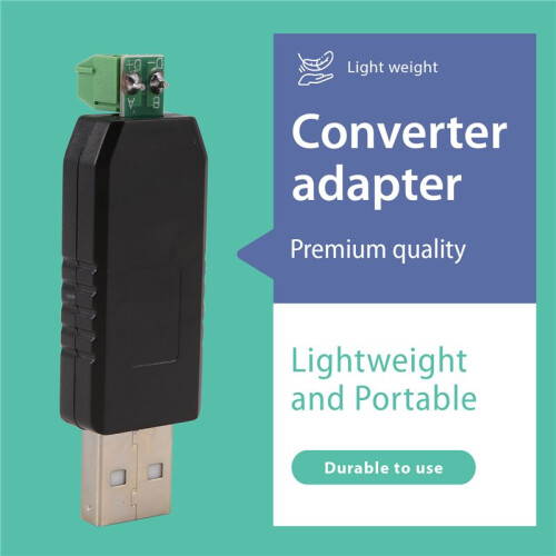 2X PC USB Naar RS485 -485 Interface Converter Seriële Adapter Compatibel + PLC 1