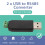 2x PC USB to RS485 -485 interface converter Serial adapter compatible + PLC 3