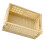 Mini Foldable Plastic Storage Basket 25.3x16.5x10cm Light Yellow 9