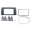 Für  Swift 2005-2010 2 Din Audio Panel DVD Navigations Panel Rahmen Auto Blenden Stereo Radio Panel 1