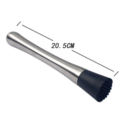 430 SS Cocktail-Muddler, 20,5 cm, Deckel: N/A, Silber 1